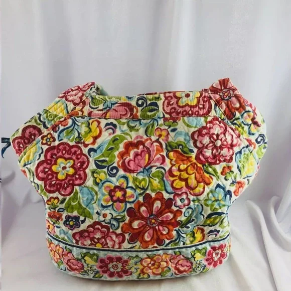 VERA BRADLEY Hobo Bucket Hand Bag Rolled Handles (HOPE GARDEN) - Picture 4 of 8